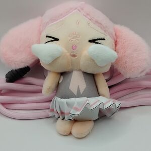 💕Adorable Pink Crybaby Plush Crossbody Phone holder And Mirror BNWOT💕